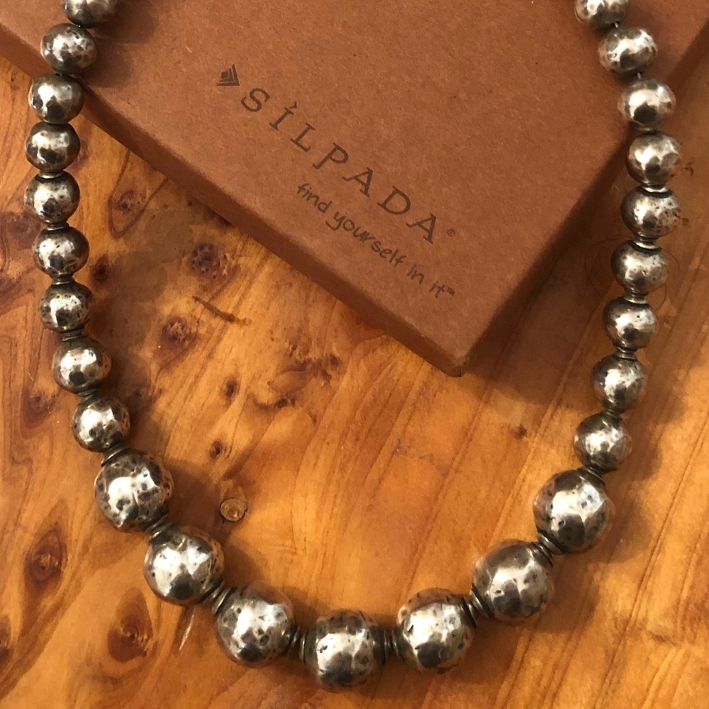 Silpada Sterling Silver Electroformed Bead Ball “Atmospheric” Necklace N1953 - Picture 9 of 15